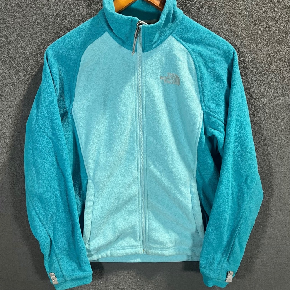 The North Face Womens TKA 100 Full Zip Fleece Jacket Blue Small